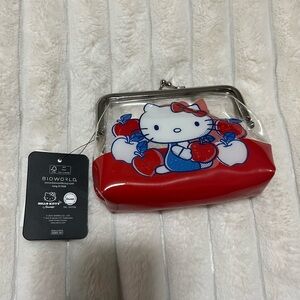Hello Kitty Red and White Pouch